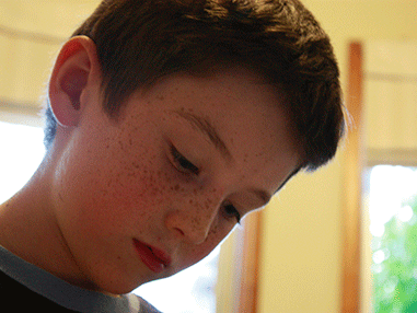 intently cutting